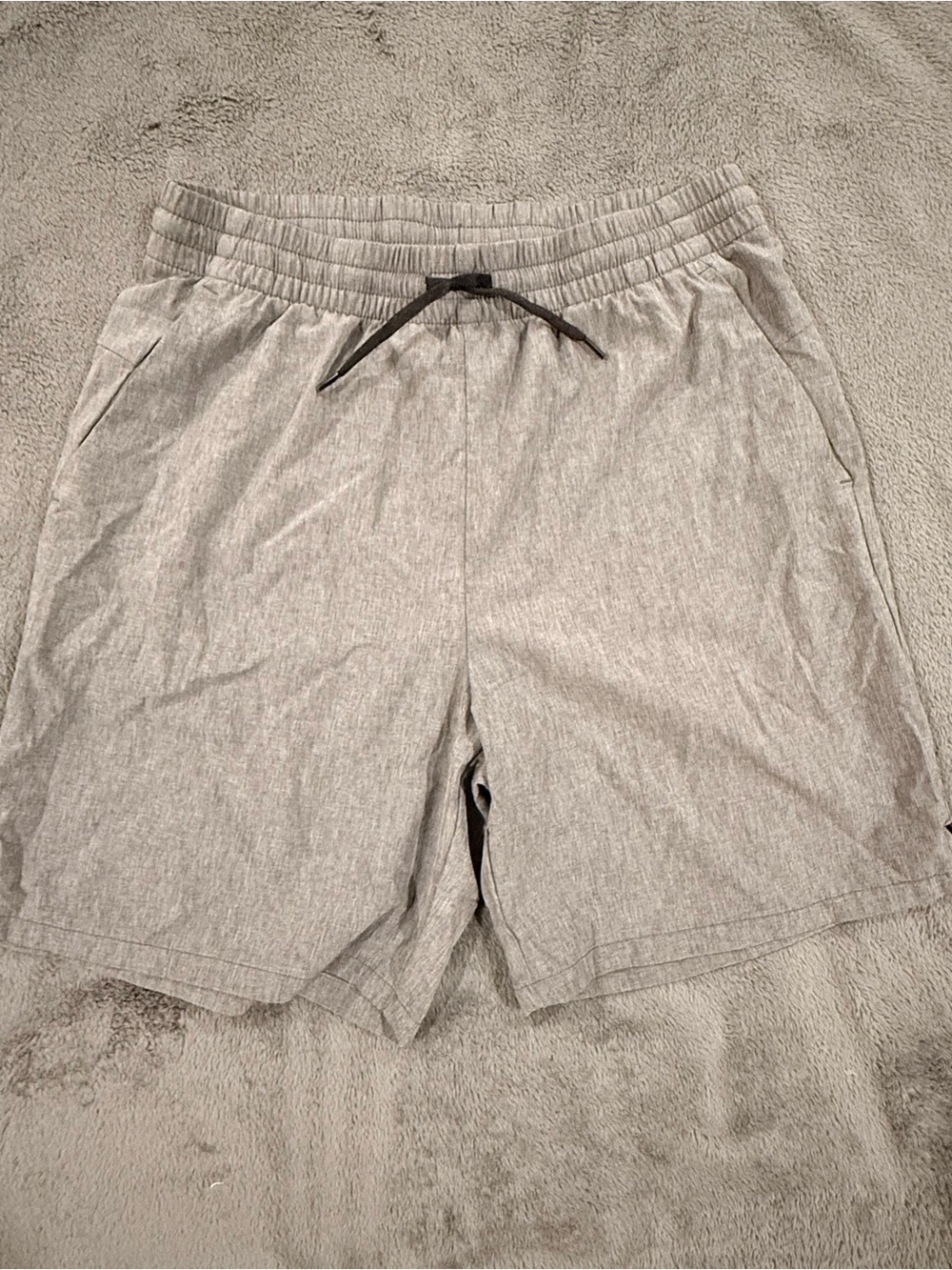 Old Navy Youth Light Gray Elastic Waist Shorts with Drawstring Size XL